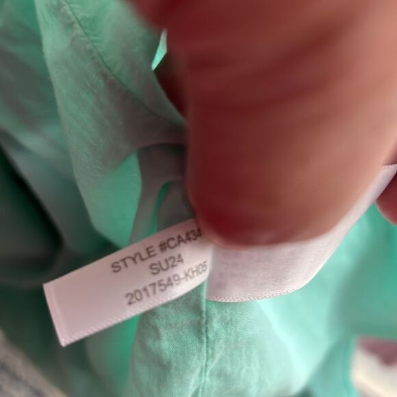 J.Crew Factory Linen Blend Slip Midi dress in sun washed mint NWT size 2 - Picture 13 of 14